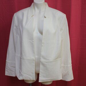 #579B NWT The Limited Off-White Dress Jacket Size 22W